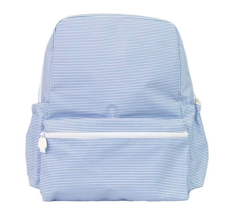 NEW APPLE OF MY ISLA women's large backpack in light blue stripe